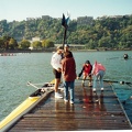 Erynn helping with the oars